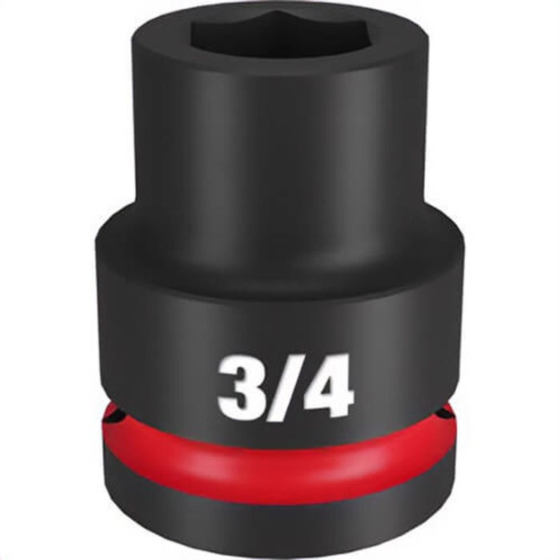Milwaukee 49-66-6303 ShockWave Impact Duty Socket, 3/4 in Hex Drive, 3/4 in Standard Socket, 6 Points