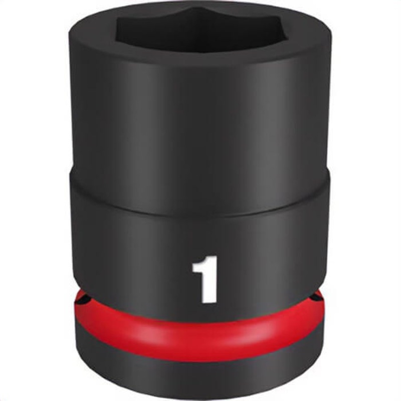 Milwaukee 49-66-6307 ShockWave Impact Duty Socket, 3/4 in Hex Drive, 1 in Standard Socket, 6 Points