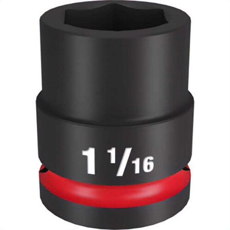 Milwaukee 49-66-6308 ShockWave Impact Duty Socket, 3/4 in Hex Drive, 1-1/16 in Standard Socket, 6 Points