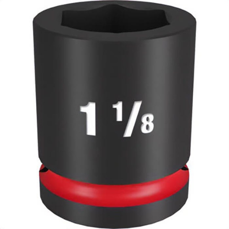 Milwaukee 49-66-6309 ShockWave Impact Duty Socket, 3/4 in Hex Drive, 1-1/8 in Standard Socket, 6 Points