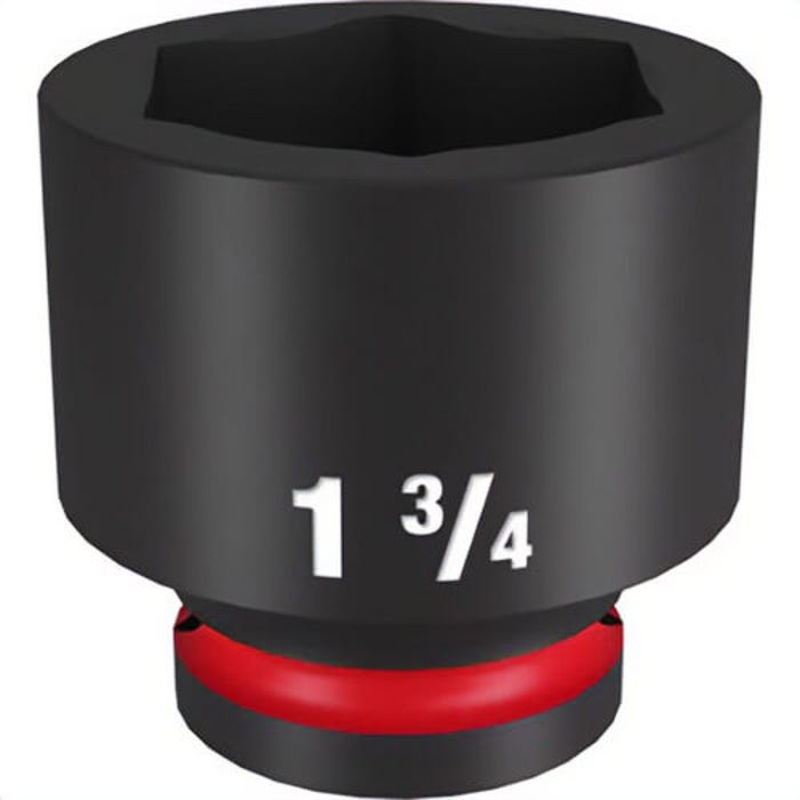 Milwaukee 49-66-6319 ShockWave Impact Duty Socket, 3/4 in Hex Drive, 1-3/4 in Standard Socket, 6 Points