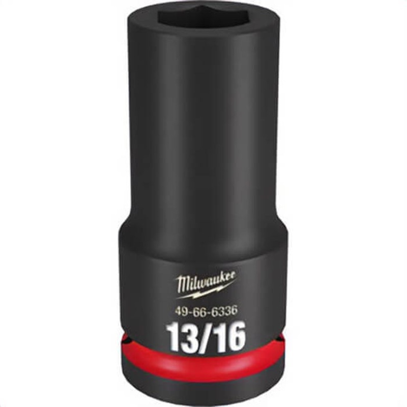 Milwaukee 49-66-6336 ShockWave Impact Duty Socket, 3/4 in Hex Drive, 13/16 in Deep Socket, 6 Points