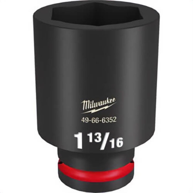 Milwaukee 49-66-6352 ShockWave Impact Duty Socket, 3/4 in Hex Drive, 1-13/16 in Deep Socket, 6 Points