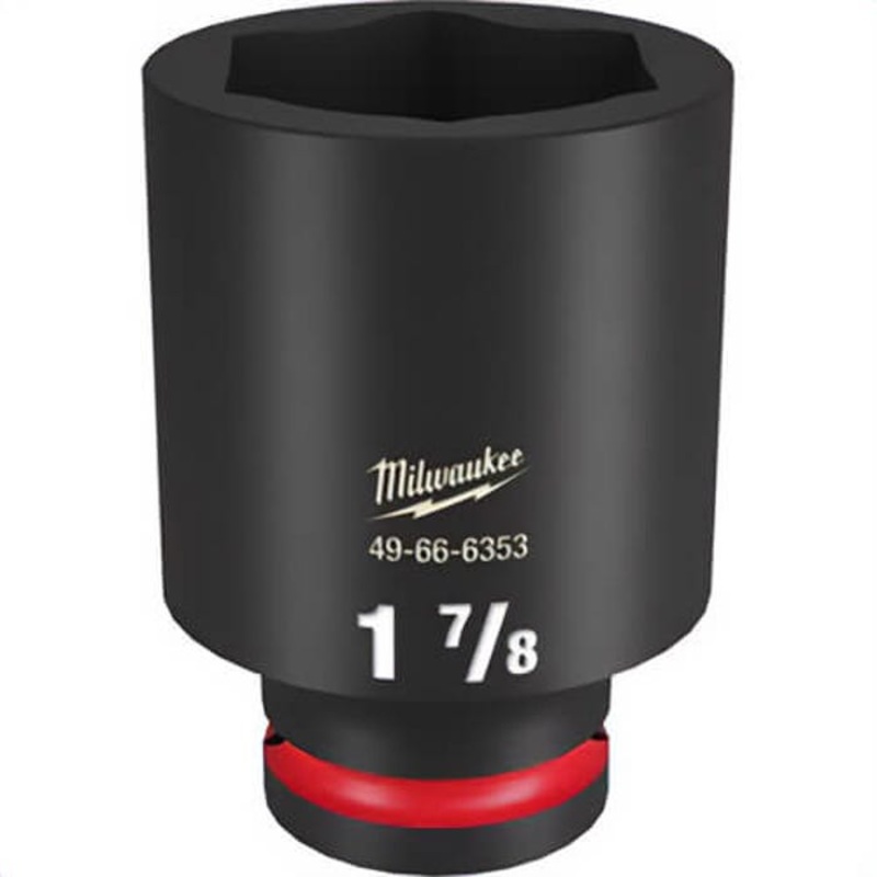 Milwaukee 49-66-6353 ShockWave Impact Duty Socket, 3/4 in Hex Drive, 1-7/8 in Deep Socket, 6 Points