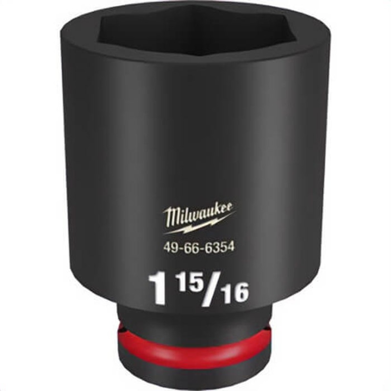 Milwaukee 49-66-6354 ShockWave Impact Duty Socket, 3/4 in Hex Drive, 1-15/16 in Deep Socket, 6 Points