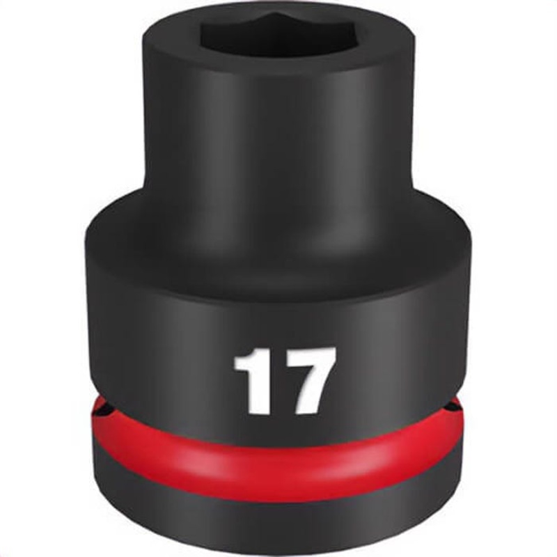 Milwaukee 49-66-6356 ShockWave Impact Duty Socket, 3/4 in Hex Drive, 17 mm Standard Socket, 6 Points
