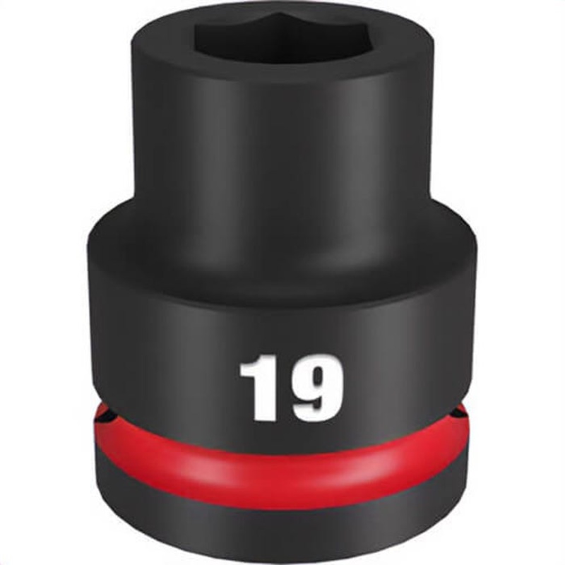 Milwaukee 49-66-6357 ShockWave Impact Duty Socket, 3/4 in Hex Drive, 19 mm Standard Socket, 6 Points
