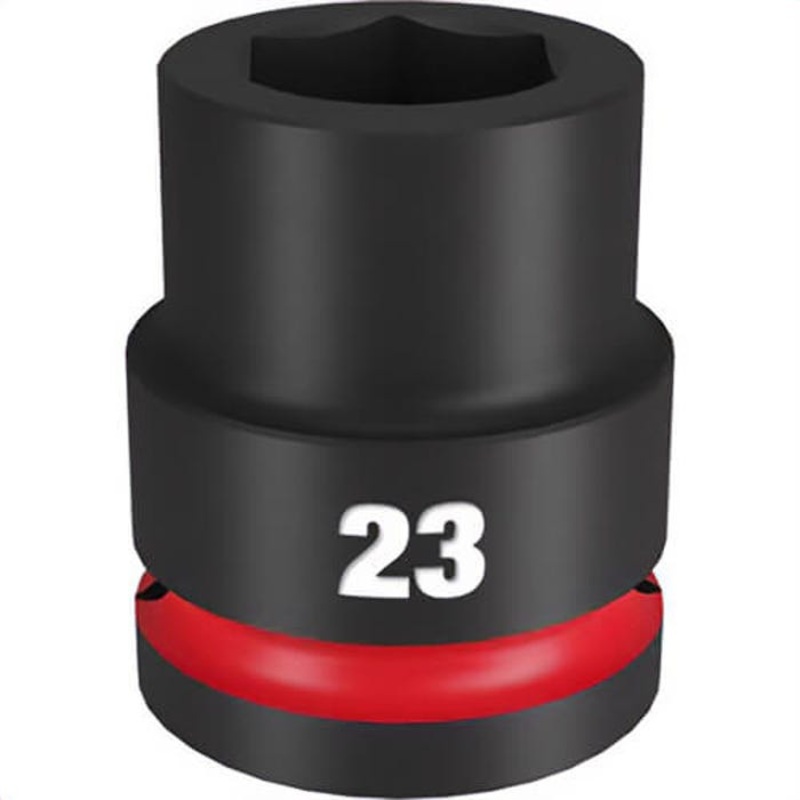 Milwaukee 49-66-6361 ShockWave Impact Duty Socket, 3/4 in Hex Drive, 23 mm Standard Socket, 6 Points