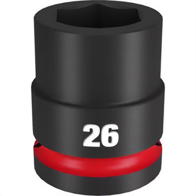 Milwaukee 49-66-6364 ShockWave Impact Duty Socket, 3/4 in Hex Drive, 26 mm Standard Socket, 6 Points