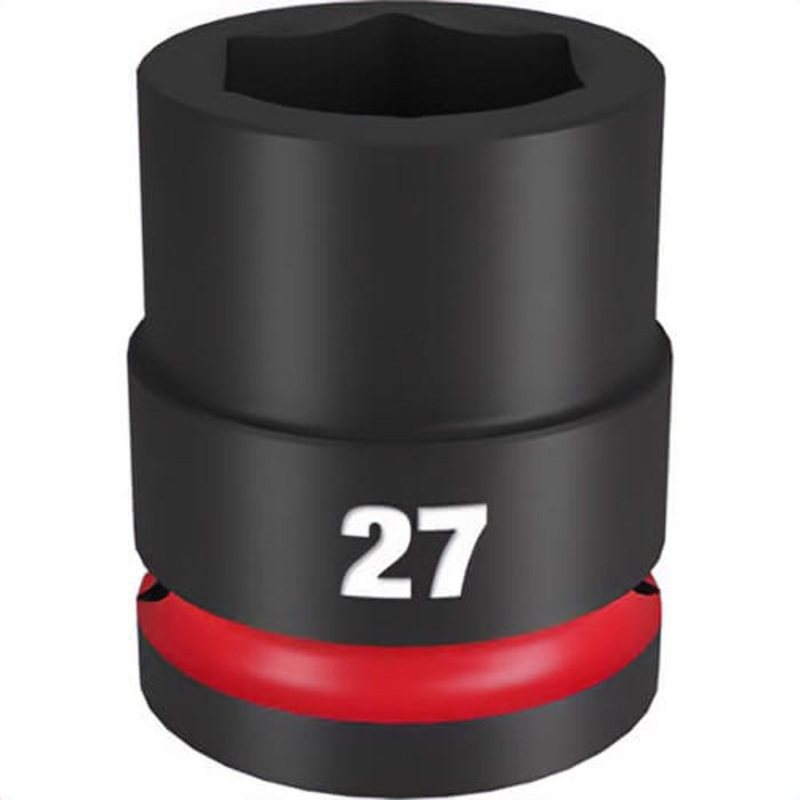 Milwaukee 49-66-6365 ShockWave Impact Duty Socket, 3/4 in Hex Drive, 27 mm Standard Socket, 6 Points