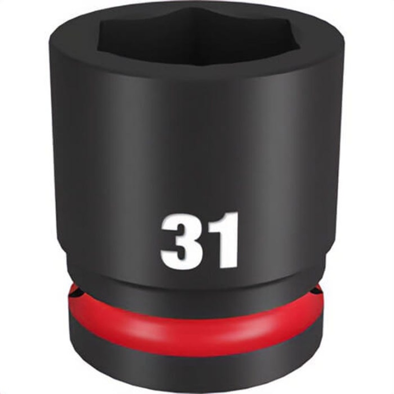 Milwaukee 49-66-6369 ShockWave Impact Duty Socket, 3/4 in Hex Drive, 31 mm Standard Socket, 6 Points