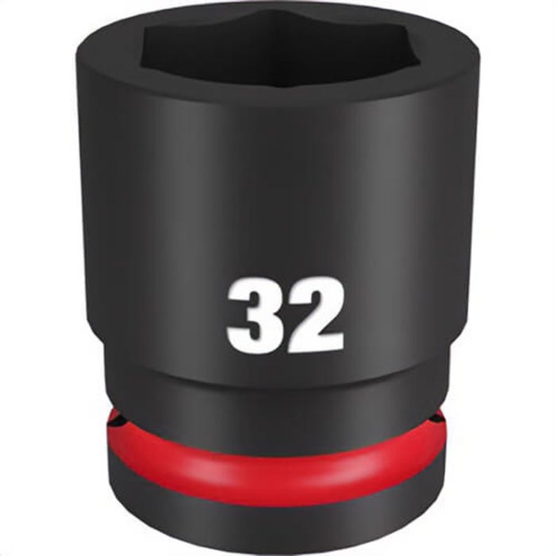 Milwaukee 49-66-6370 ShockWave Impact Duty Socket, 3/4 in Hex Drive, 32 mm Standard Socket, 6 Points