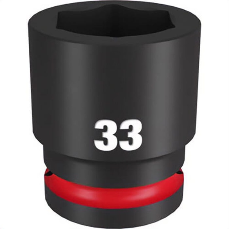 Milwaukee 49-66-6371 ShockWave Impact Duty Socket, 3/4 in Hex Drive, 33 mm Standard Socket, 6 Points