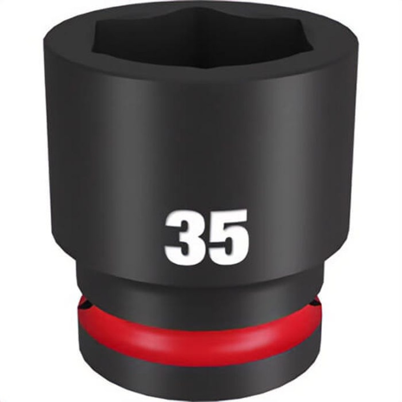 Milwaukee 49-66-6373 ShockWave Impact Duty Socket, 3/4 in Hex Drive, 35 mm Standard Socket, 6 Points