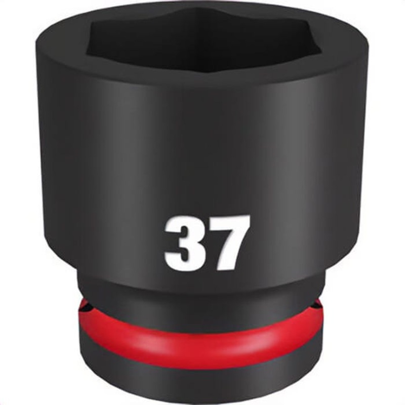 Milwaukee 49-66-6375 ShockWave Impact Duty Socket, 3/4 in Hex Drive, 37 mm Standard Socket, 6 Points