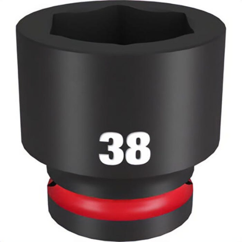Milwaukee 49-66-6376 ShockWave Impact Duty Socket, 3/4 in Hex Drive, 38 mm Standard Socket, 6 Points