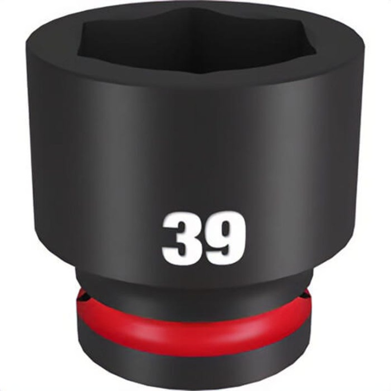 Milwaukee 49-66-6377 ShockWave Impact Duty Socket, 3/4 in Hex Drive, 39 mm Standard Socket, 6 Points
