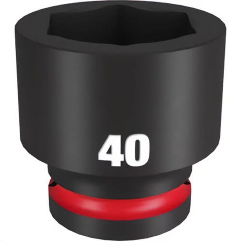 Milwaukee 49-66-6378 ShockWave Impact Duty Socket, 3/4 in Hex Drive, 40 mm Standard Socket, 6 Points
