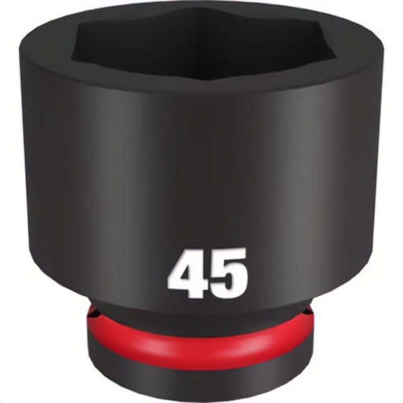 Milwaukee 49-66-6383 ShockWave Impact Duty Socket, 3/4 in Hex Drive, 45 mm Standard Socket, 6 Points