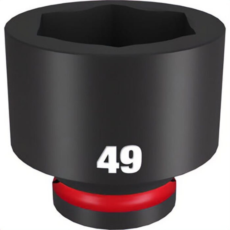 Milwaukee 49-66-6387 ShockWave Impact Duty Socket, 3/4 in Hex Drive, 49 mm Standard Socket, 6 Points