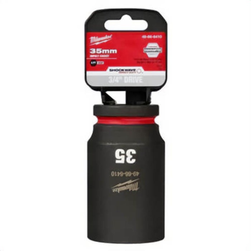 Milwaukee 49-66-6410 ShockWave Impact Duty Socket, 3/4 in Hex Drive, 35 mm Deep Socket, 6 Points