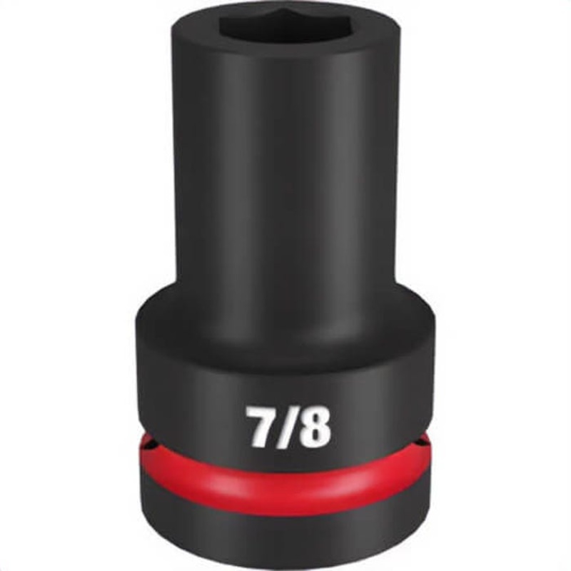 Milwaukee 49-66-6502 ShockWave Impact Duty Socket, 1 in Hex Drive, 7/8 in Deep Socket, 6 Points