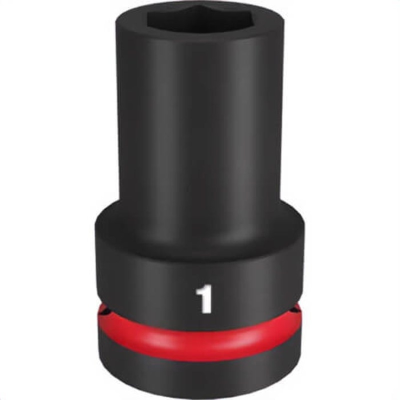 Milwaukee 49-66-6504 ShockWave Impact Duty Socket, 1 in Hex Drive, 1 in Deep Socket, 6 Points