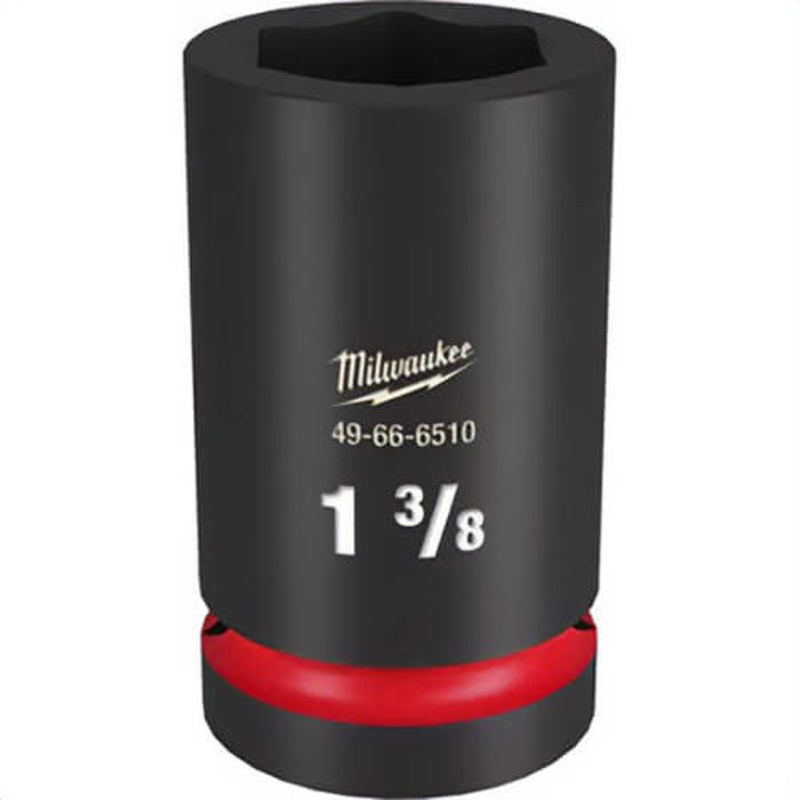 Milwaukee 49-66-6510 ShockWave Impact Duty Socket, 1 in Hex Drive, 1-3/8 in Deep Socket, 6 Points