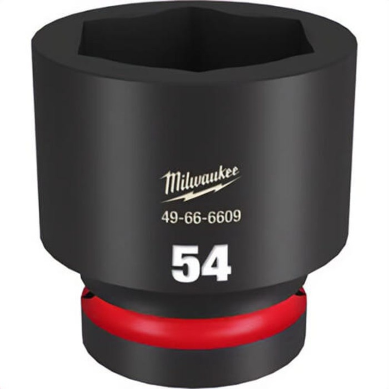 Milwaukee 49-66-6609 ShockWave Impact Duty Socket, 1 in Hex Drive, 54 mm Standard Socket, 6 Points