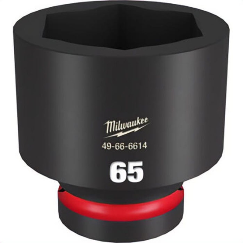 Milwaukee 49-66-6614 ShockWave Impact Duty Socket, 1 in Hex Drive, 65 mm Standard Socket, 6 Points