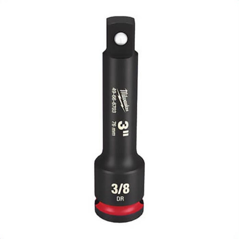 Milwaukee 49-66-6703 ShockWave Impact Duty Dual Hole Socket Extension, 3/8 in, 3 in OAL