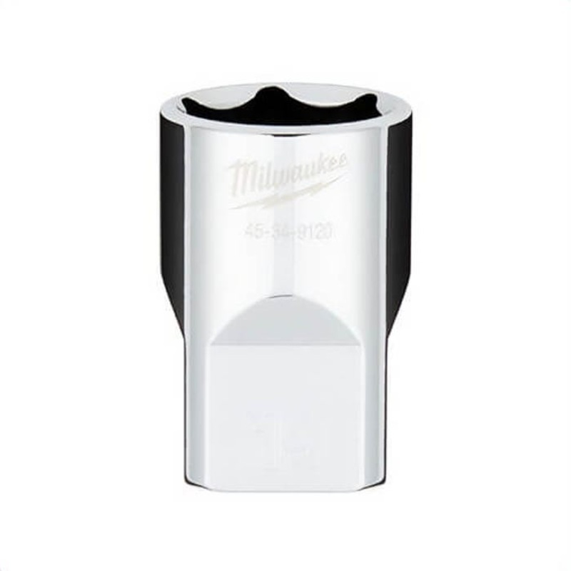 Milwaukee 45-34-9120 Standard Socket with Four Flat Sides, 1/2 in, 19 mm, 6 Points