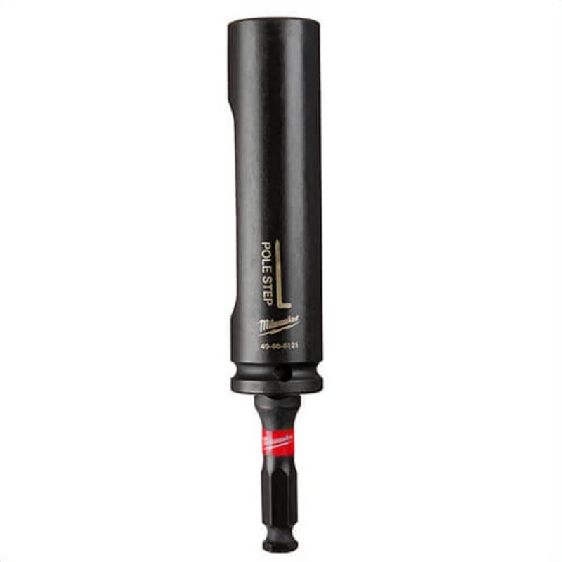 Milwaukee 49-66-5131 ShockWave Lineman's Pole Step Socket, 1/2 in Square Drive