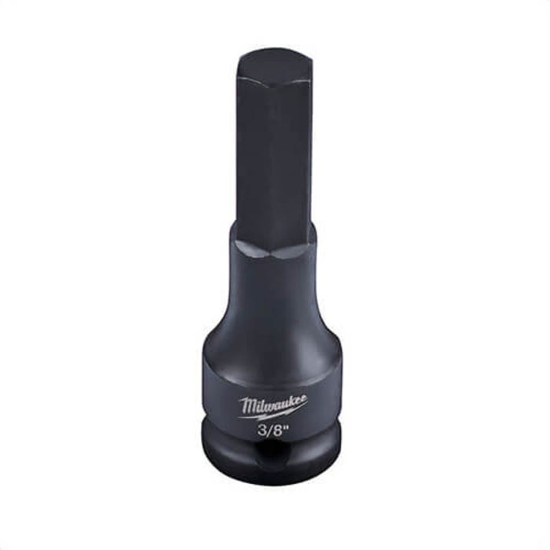 Milwaukee 49-66-5152 ShockWave Lineman's Hex Bit Socket, 3/8 in Square Drive, 3/8 in