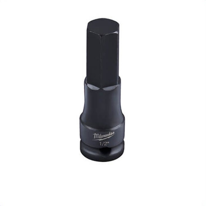 Milwaukee 49-66-5154 ShockWave Lineman's Hex Bit Socket, 1/2 in Square Drive, 3/8 in