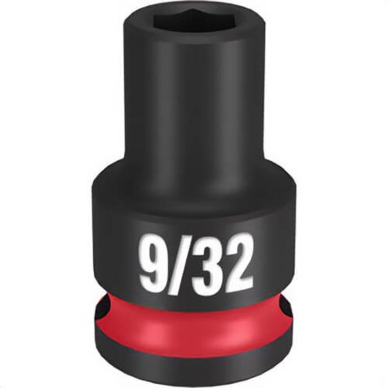 Milwaukee 49-66-6101 ShockWave Impact Duty Socket, 3/8 in Hex Drive, 9/32 in Standard Socket, 6 Points