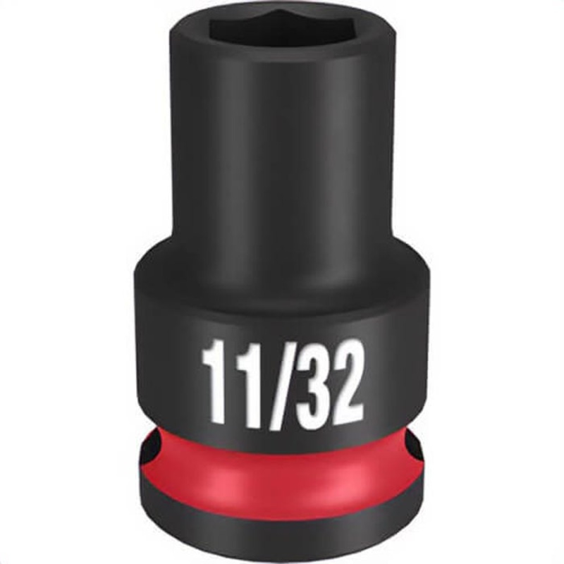 Milwaukee 49-66-6103 ShockWave Impact Duty Socket, 3/8 in Hex Drive, 11/32 in Standard Socket, 6 Points