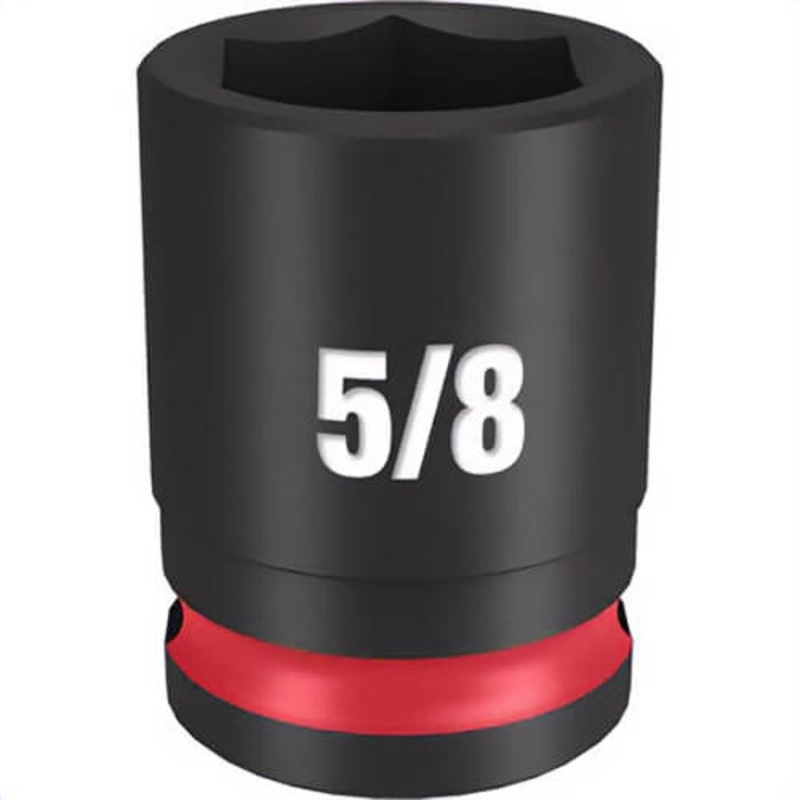 Milwaukee 49-66-6108 ShockWave Impact Duty Socket, 3/8 in Hex Drive, 5/8 in Standard Socket, 6 Points