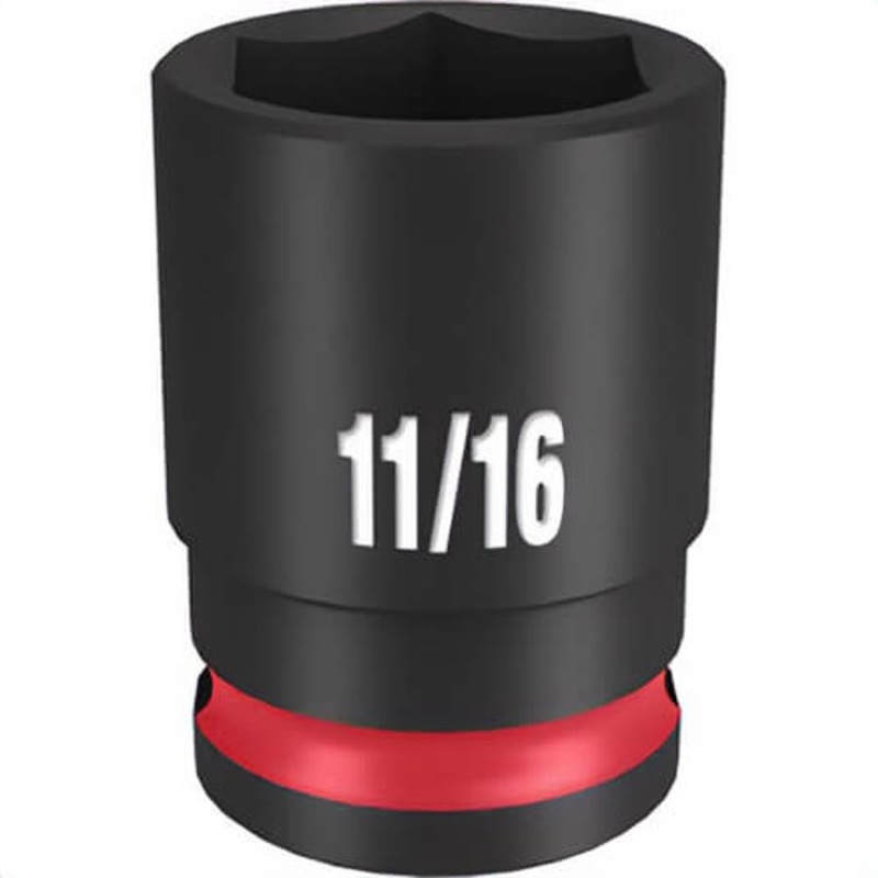 Milwaukee 49-66-6109 ShockWave Impact Duty Socket, 3/8 in Hex Drive, 11/16 in Standard Socket, 6 Points