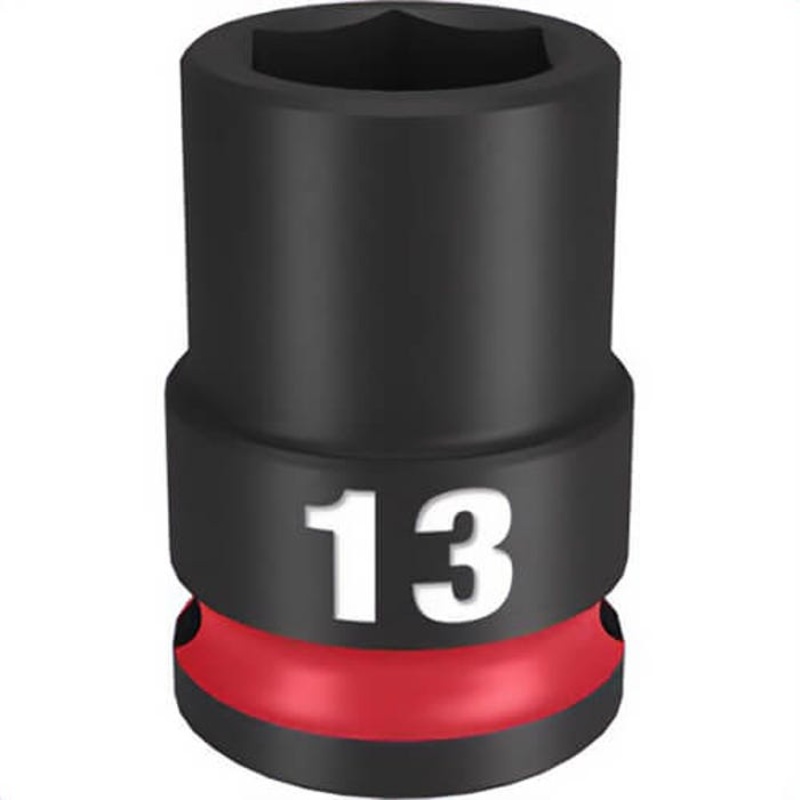 Milwaukee 49-66-6137 ShockWave Impact Duty Socket, 3/8 in Hex Drive, 13 mm Standard Socket, 6 Points