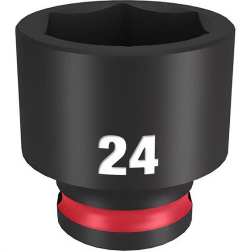 Milwaukee 49-66-6147 ShockWave Impact Duty Socket, 3/8 in Hex Drive, 24 mm Standard Socket, 6 Points