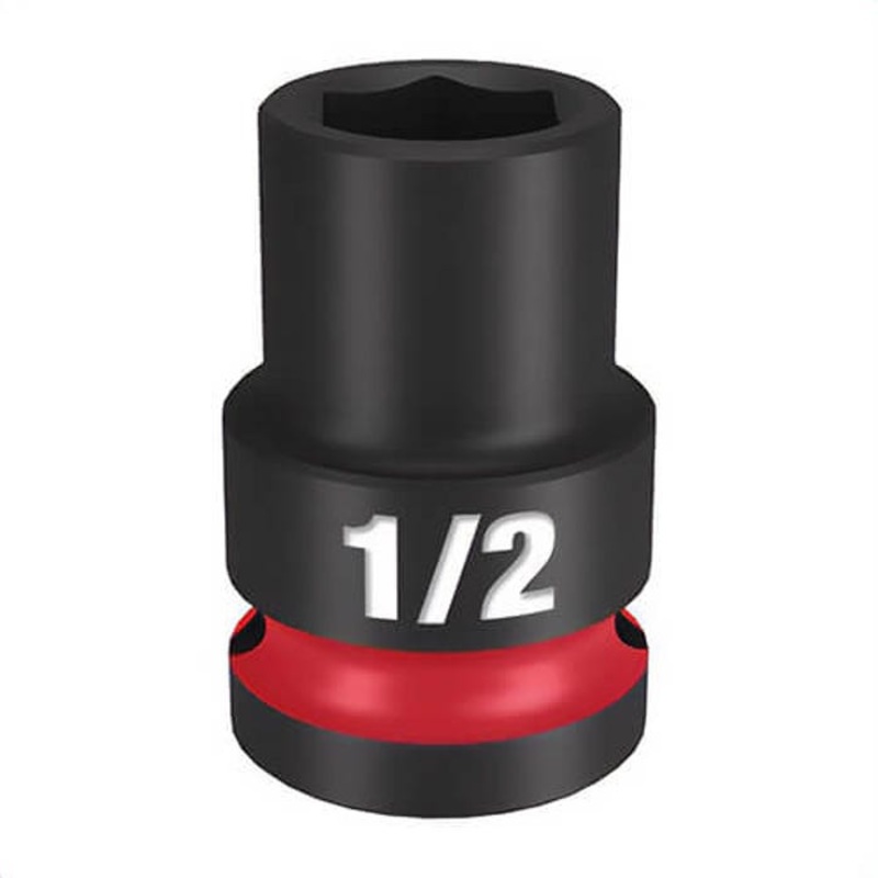 Milwaukee 49-66-6202 ShockWave Impact Duty Socket, 1/2 in Hex Drive, 1/2 in Standard Socket, 6 Points