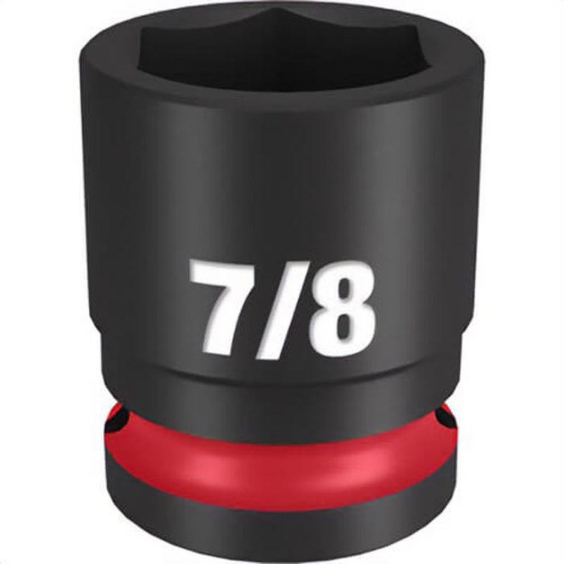 Milwaukee 49-66-6208 ShockWave Impact Duty Socket, 1/2 in Hex Drive, 7/8 in Standard Socket, 6 Points