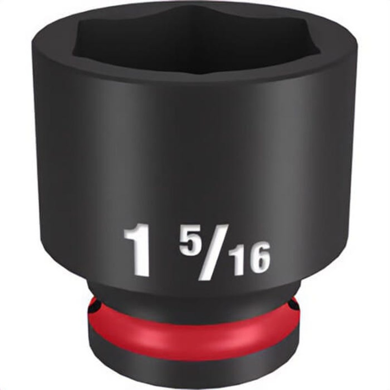 Milwaukee 49-66-6215 ShockWave Impact Duty Socket, 1/2 in Hex Drive, 1-5/16 in Standard Socket, 6 Points
