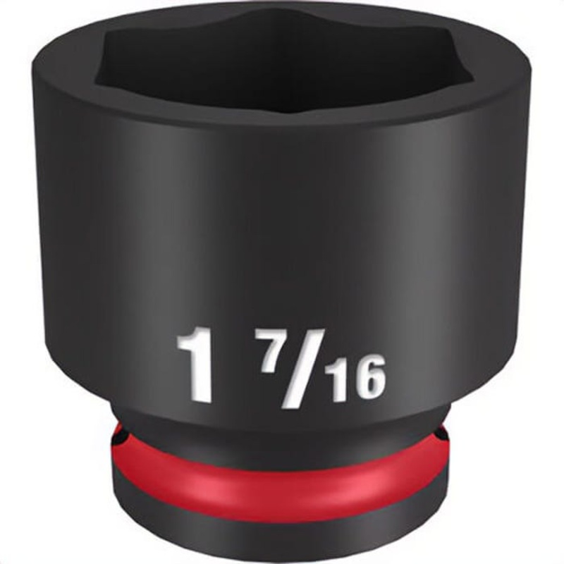 Milwaukee 49-66-6217 ShockWave Impact Duty Socket, 1/2 in Hex Drive, 1-7/16 in Standard Socket, 6 Points