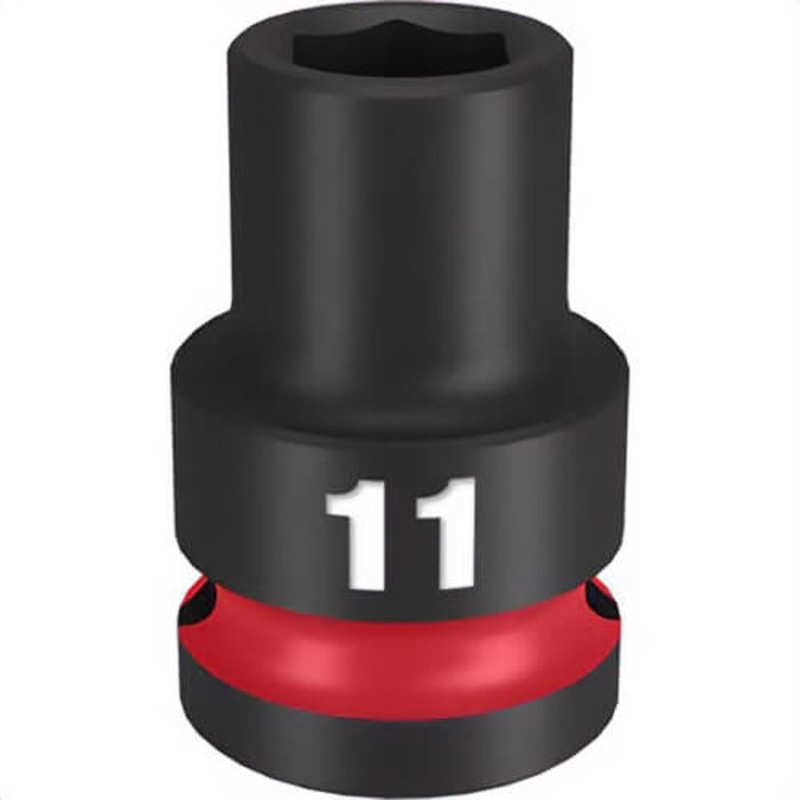Milwaukee 49-66-6243 ShockWave Impact Duty Socket, 1/2 in Hex Drive, 11 mm Standard Socket, 6 Points