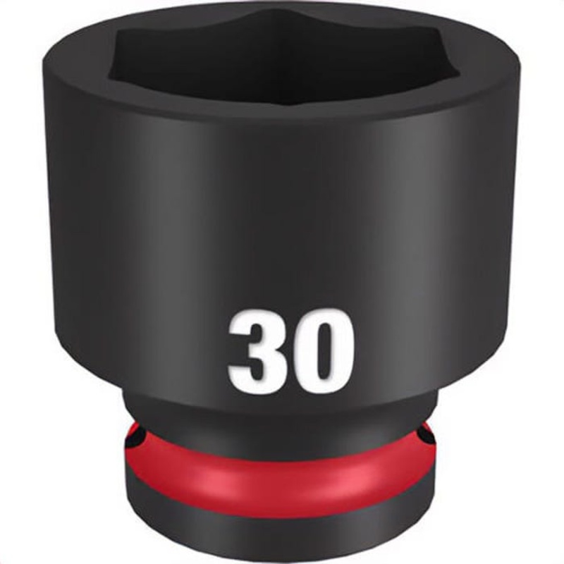 Milwaukee 49-66-6262 ShockWave Impact Duty Socket, 1/2 in Hex Drive, 30 mm Standard Socket, 6 Points