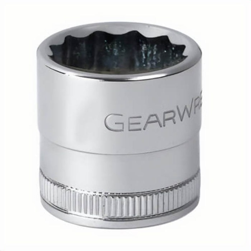Gearwrench 80630 Standard Length Socket, 1/2 in Square Drive, 18 mm, 6 Points