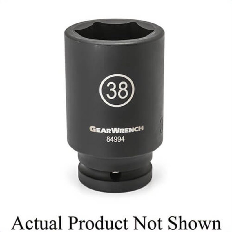 Gearwrench 84988 Socket, 3/4 in Hex Drive, 27 mm Deep Socket, 6 Points