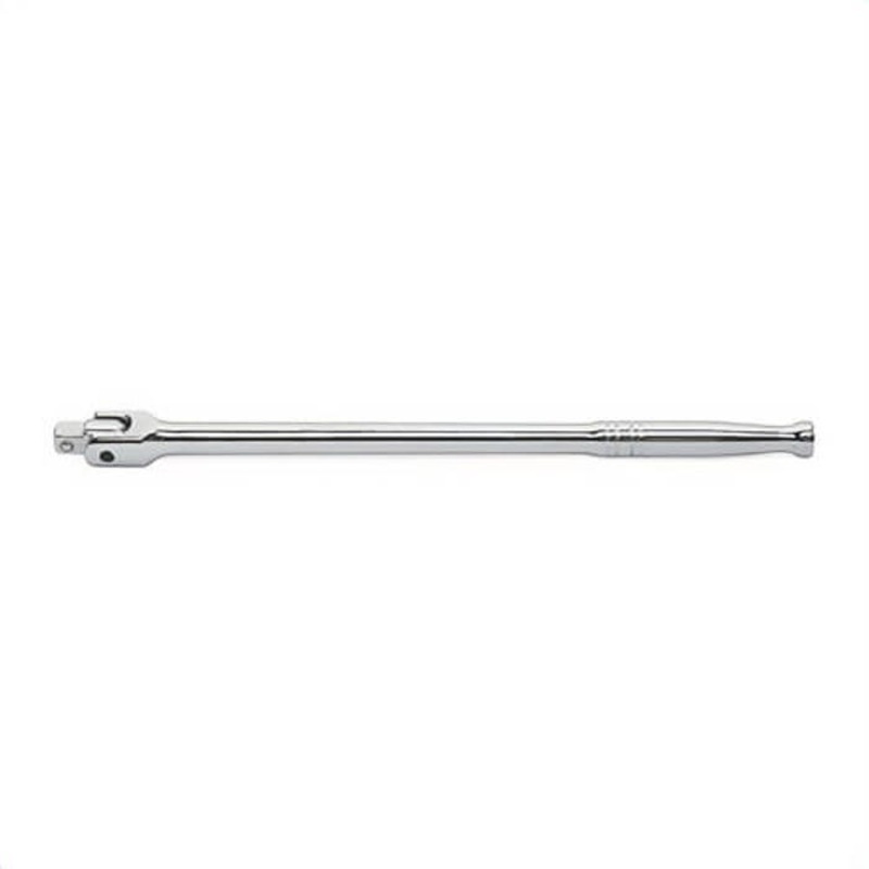 Gearwrench 87802 Square Drive Flex Handle/Breaker Bar, 3/8 in Drive, 18 in OAL, ASME B107.10, Alloy Steel, Full Polished Chrome
